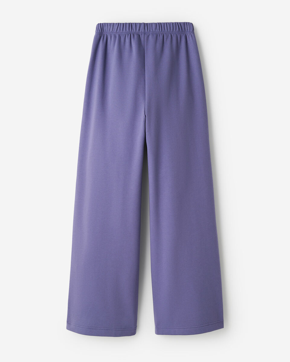 Pantalon molletonn&eacute; en coton biologique &agrave; jambe large Cooper 