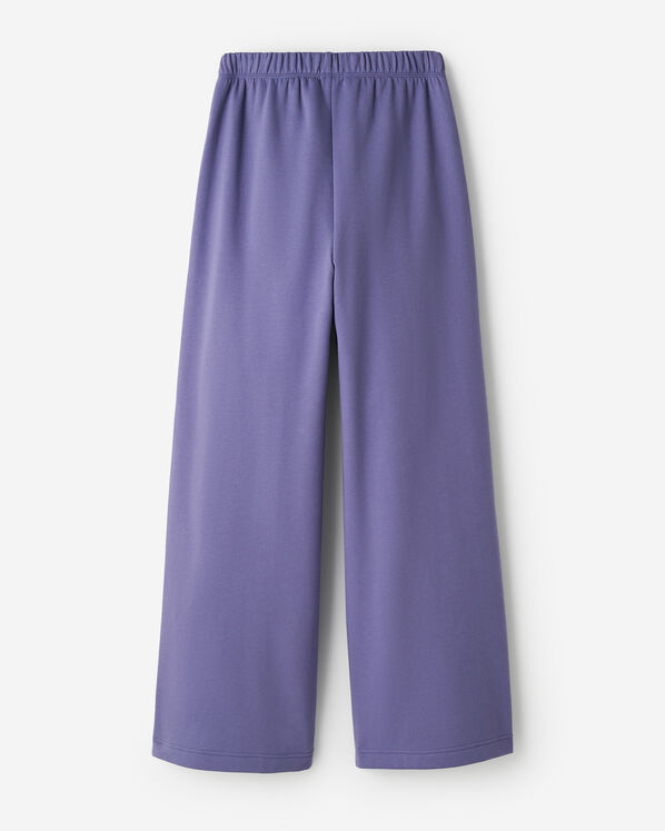 Pantalon molletonn&eacute; en coton biologique &agrave; jambe large Cooper 
