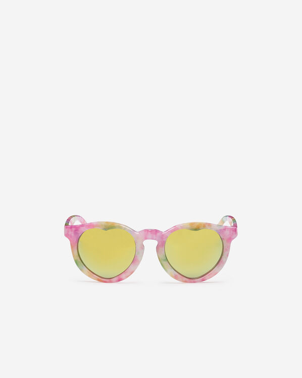 Kids Round Heart Tie Dye Sunglasses
