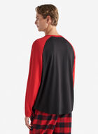 Mens Cooper Plaid Raglan Long Sleeve T-Shirt