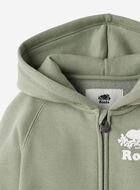 Chandail original à capuchon et glissière en coton bio pour tout-petits