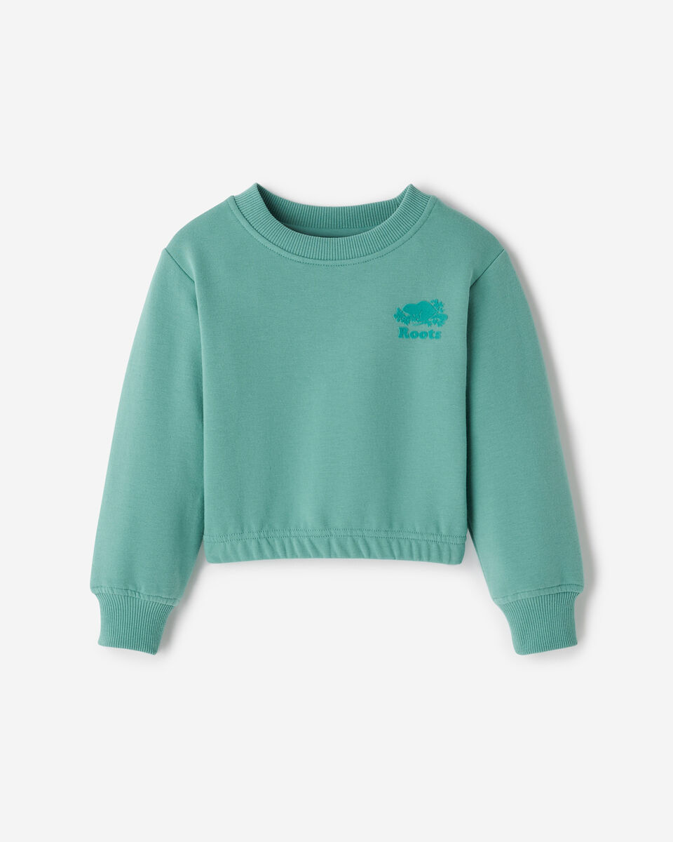 Toddler Girls Cozy Cinched Crew Sweatshirt
