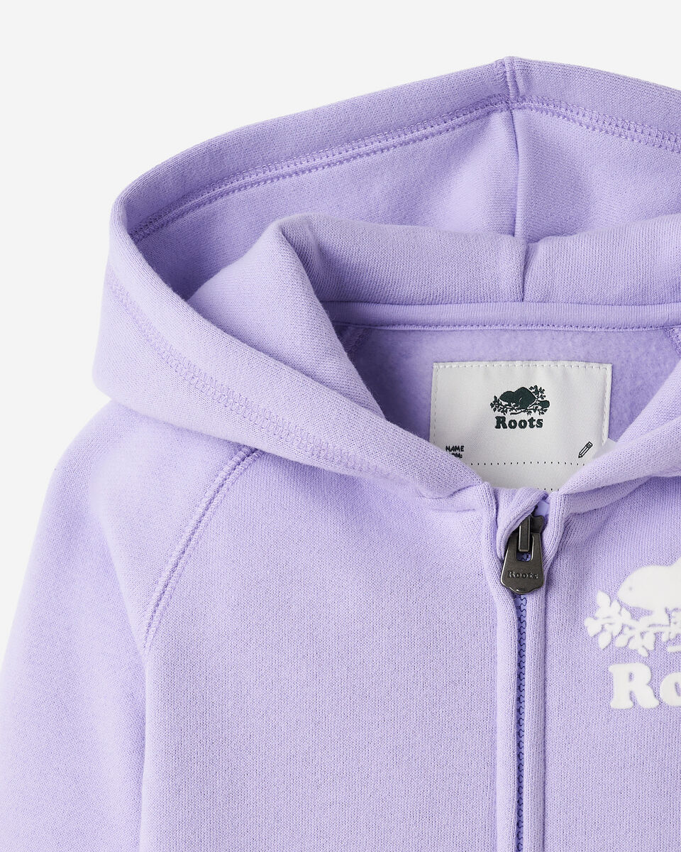 Chandail original à capuchon et glissière en coton bio pour tout-petits