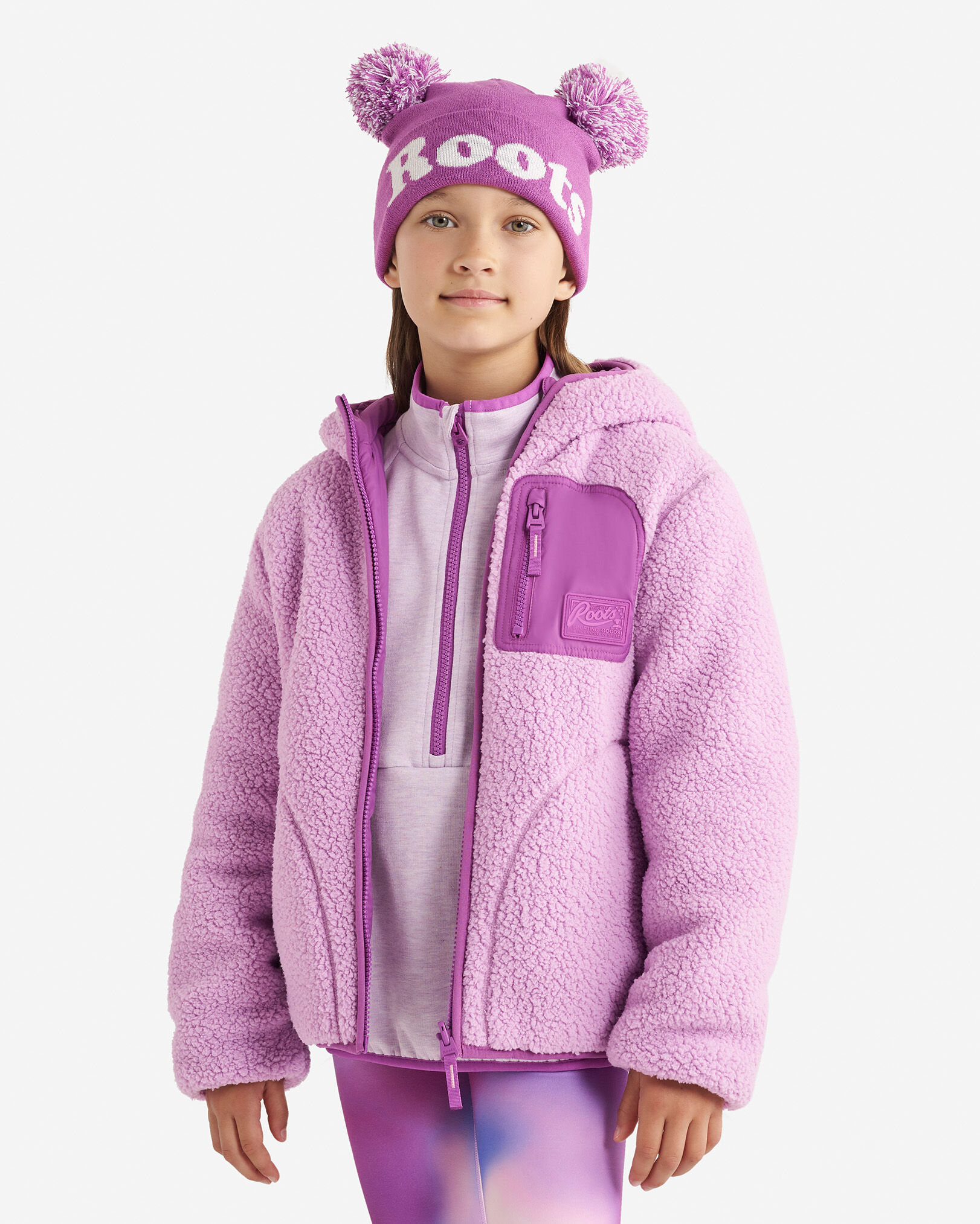 Kids Reversible Shearling Fleece Jacket