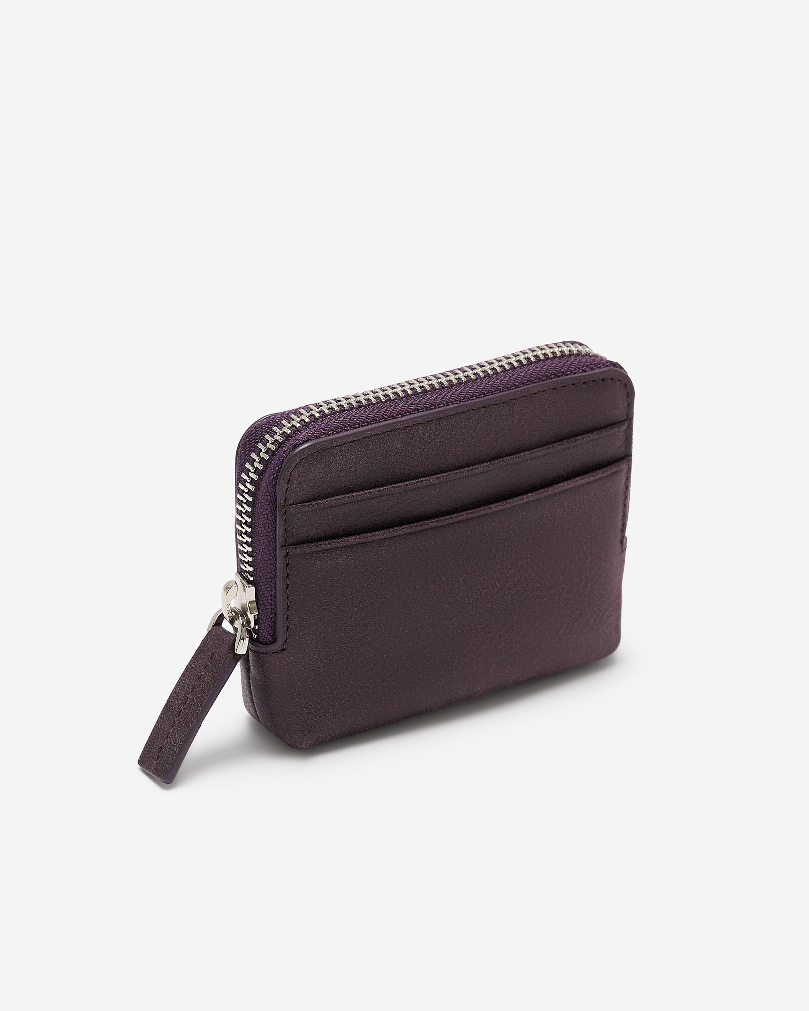 Pochette à glissière pour cartes en cuir Tribe