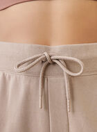 Pantalon en jersey bouclette et mélange modal