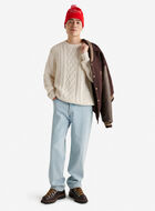 Lodge Cabled Crew Sweater