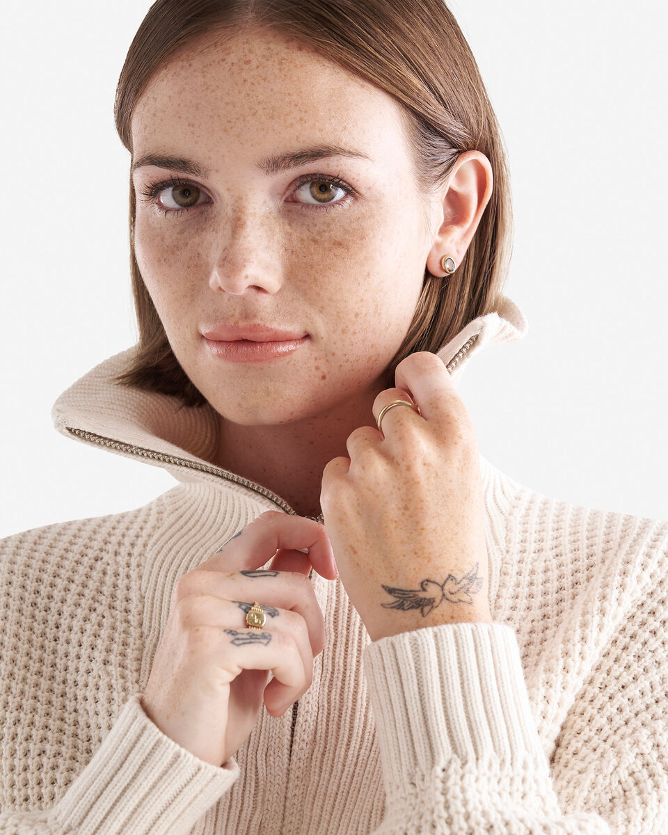 Niagara Waffle Half Zip Sweater