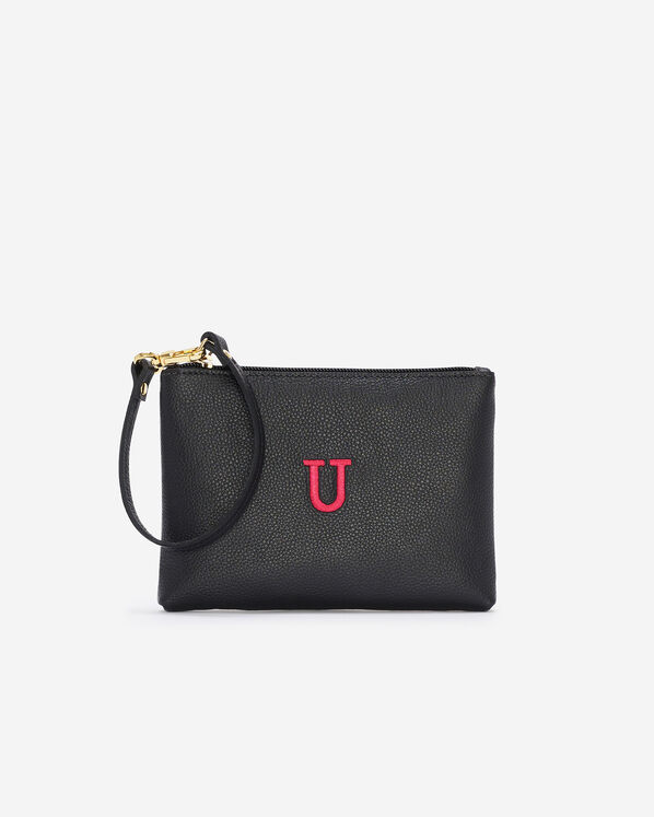 Monogram Wristlet Black