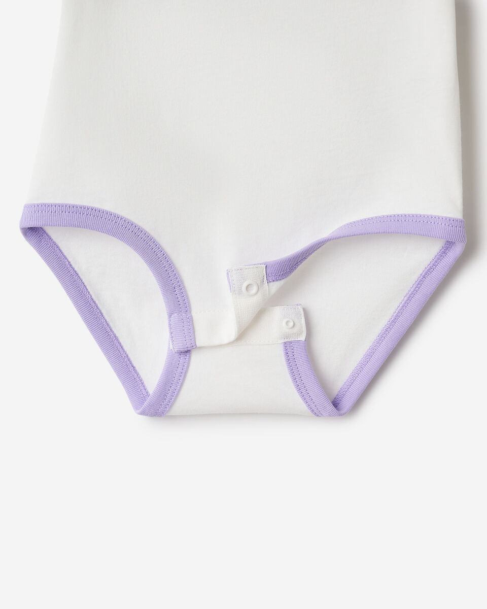 Combinaison style baseball à manches courtes en coton biologique Cooper pour bébés