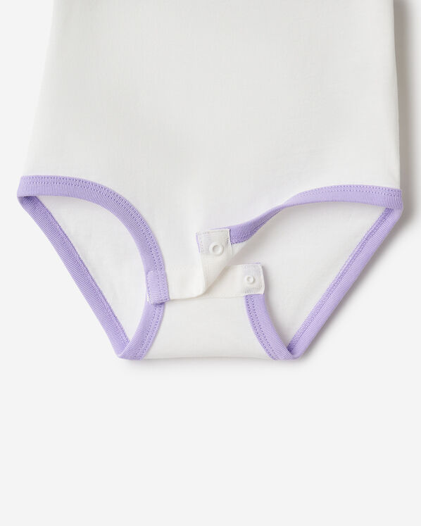 Baby Organic Cooper Baseball Short Sleeve Bodysuit