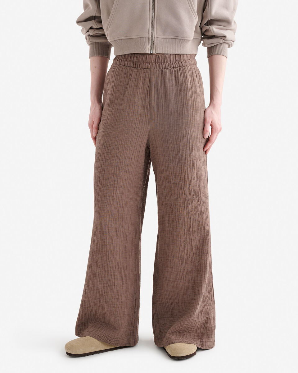 Isla Cotton Gauze Wide Leg Pant