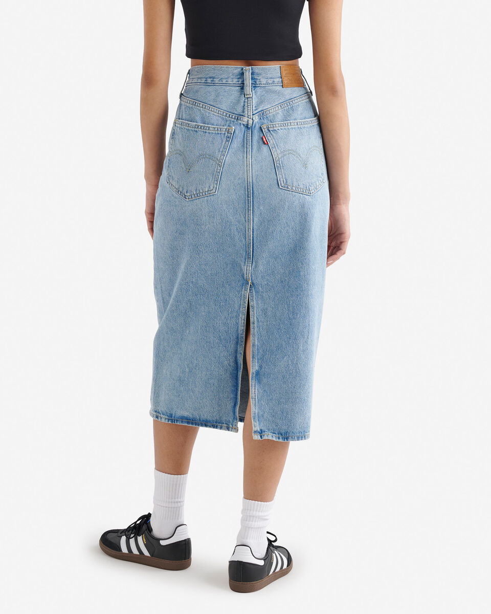 Levi's High Rise Back Slit Womens Skirt