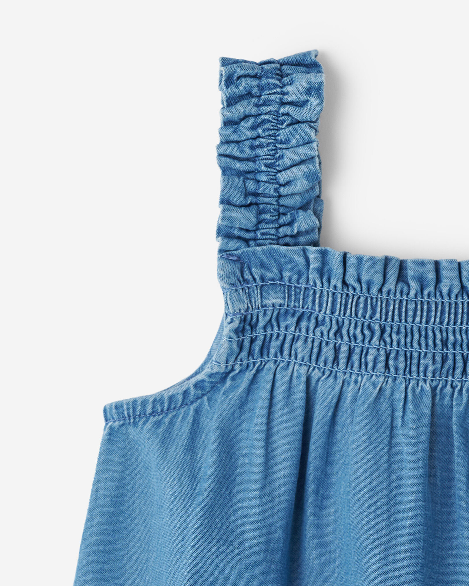 Baby Chambray Smocked Dress Dresses Roots