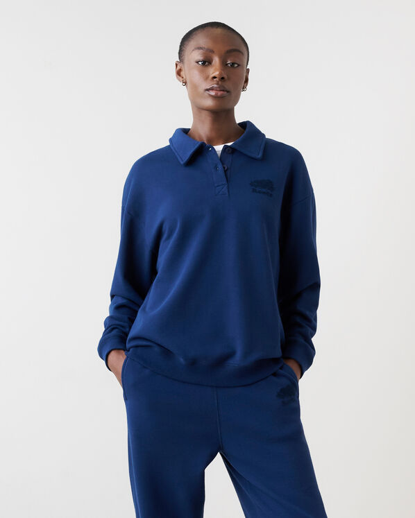 Organic Cooper Relaxed Polo Sweatshirt