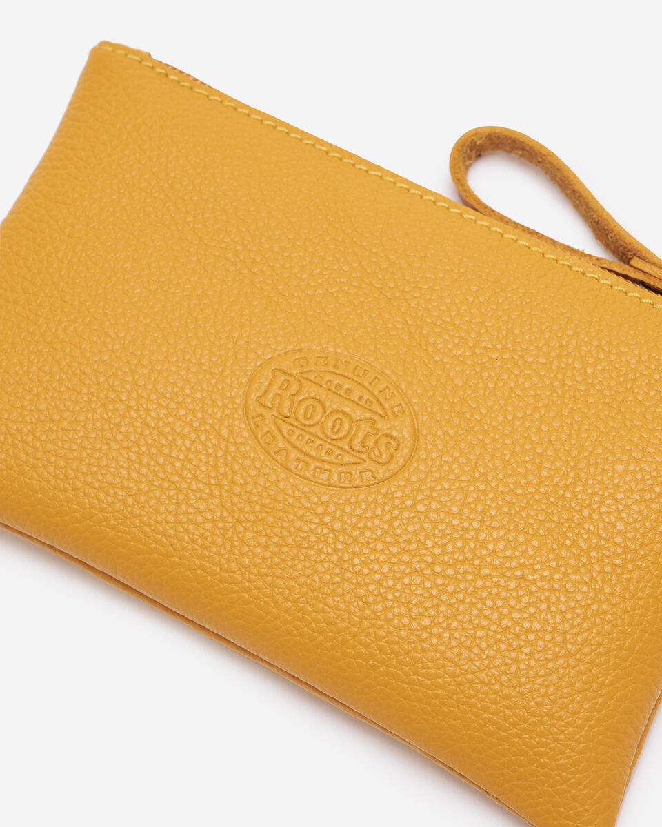 Pochette moyenne à glissière en cuir Cervino