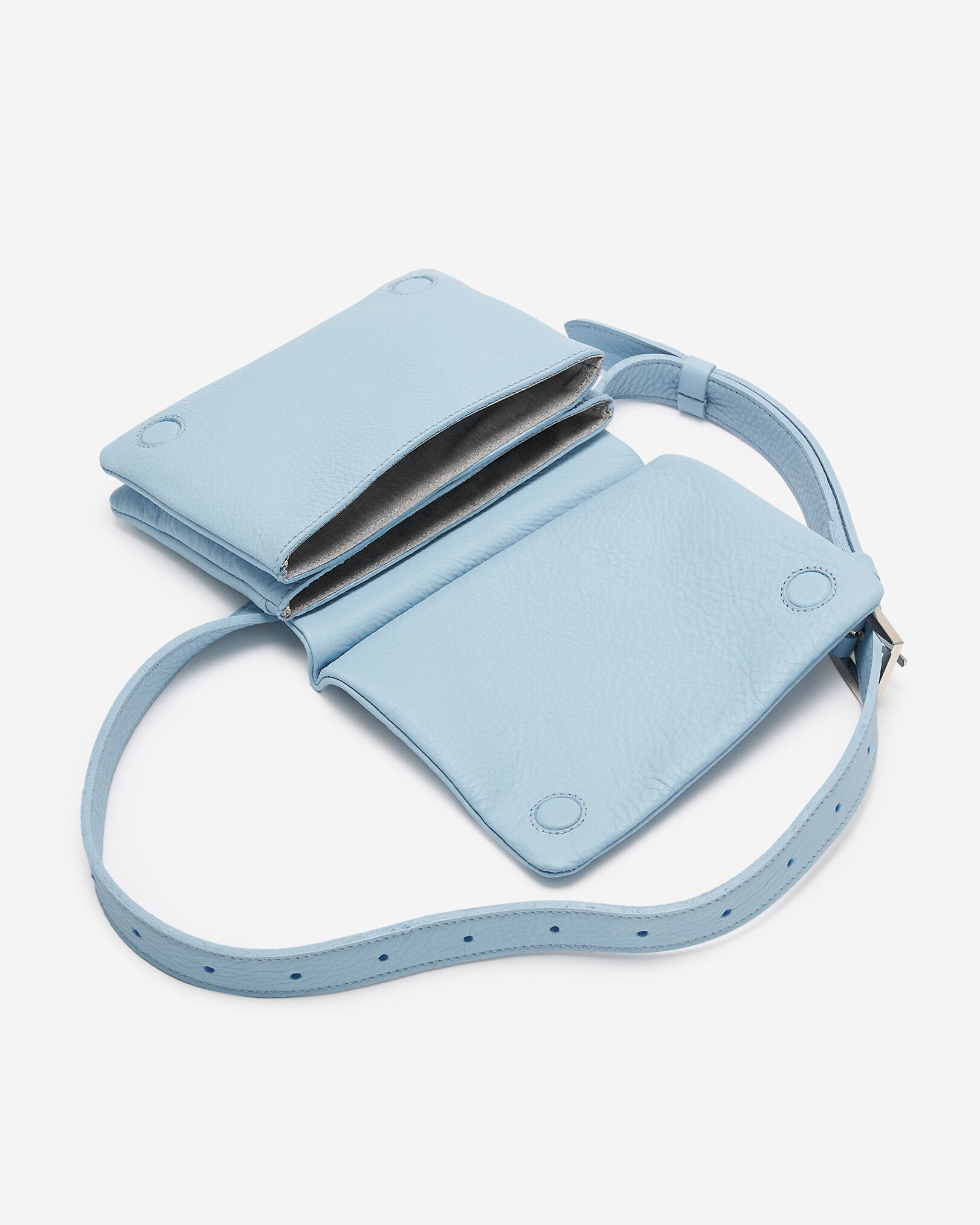 Sac-ceinture double en cuir Nuage