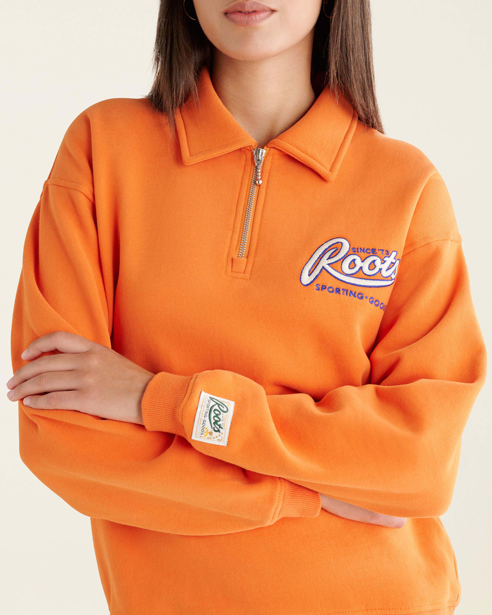 Half zip roots sales sweater