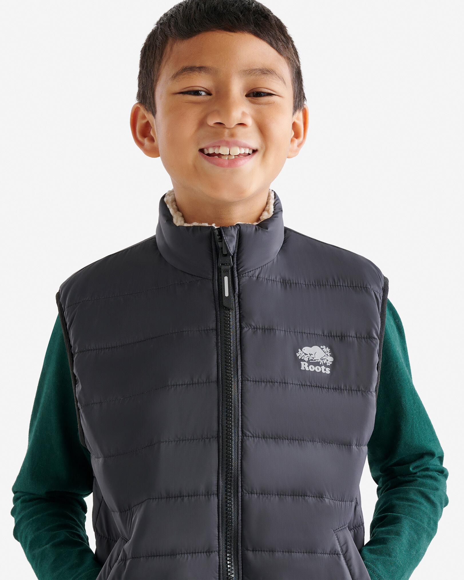 Kids black vest shop