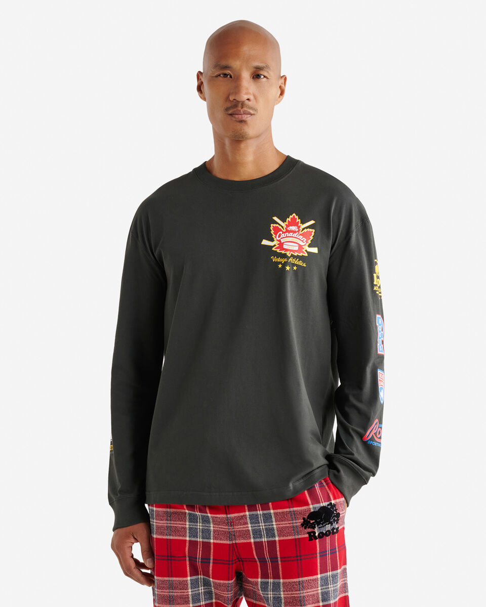 Mens Hockey Long Sleeve T-Shirt
