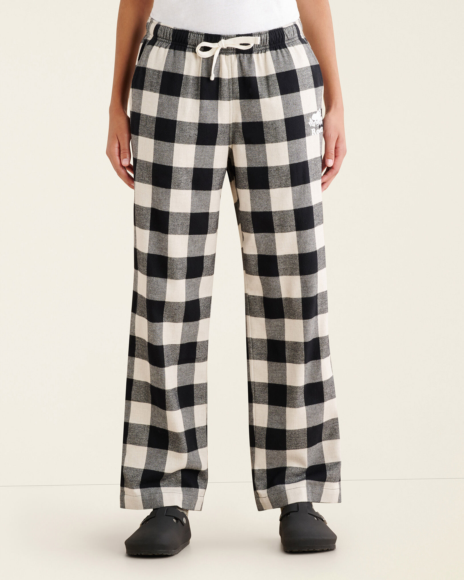 Plaid on sale mom pants