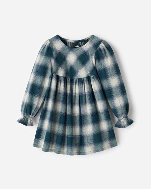 Toddler Girls Plaid Babydoll Dress