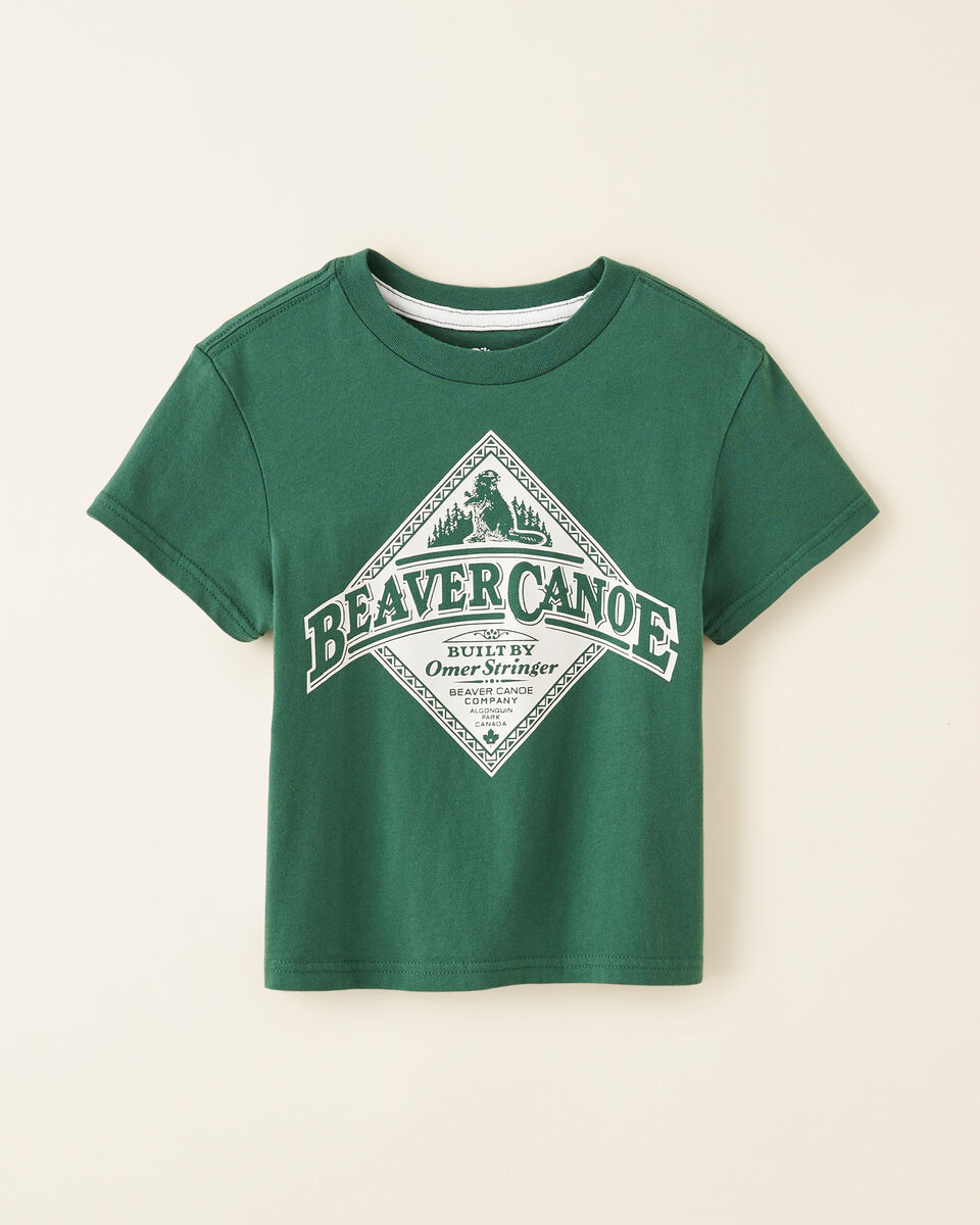 T-shirt décontracté Beaver Canoe pour tout-petits