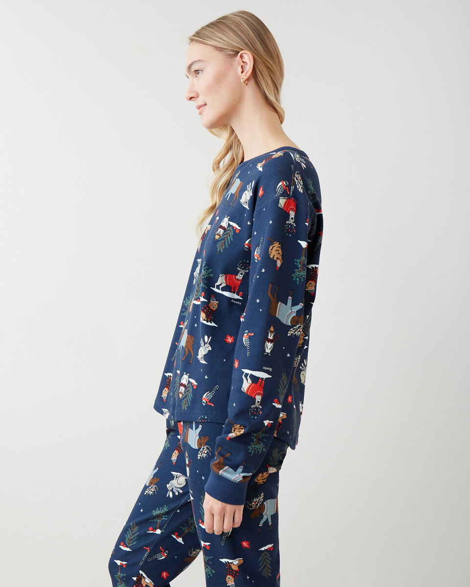 Womens Winter Wonderland Pajama Top