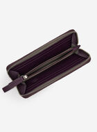 Zip Around Clutch Woven