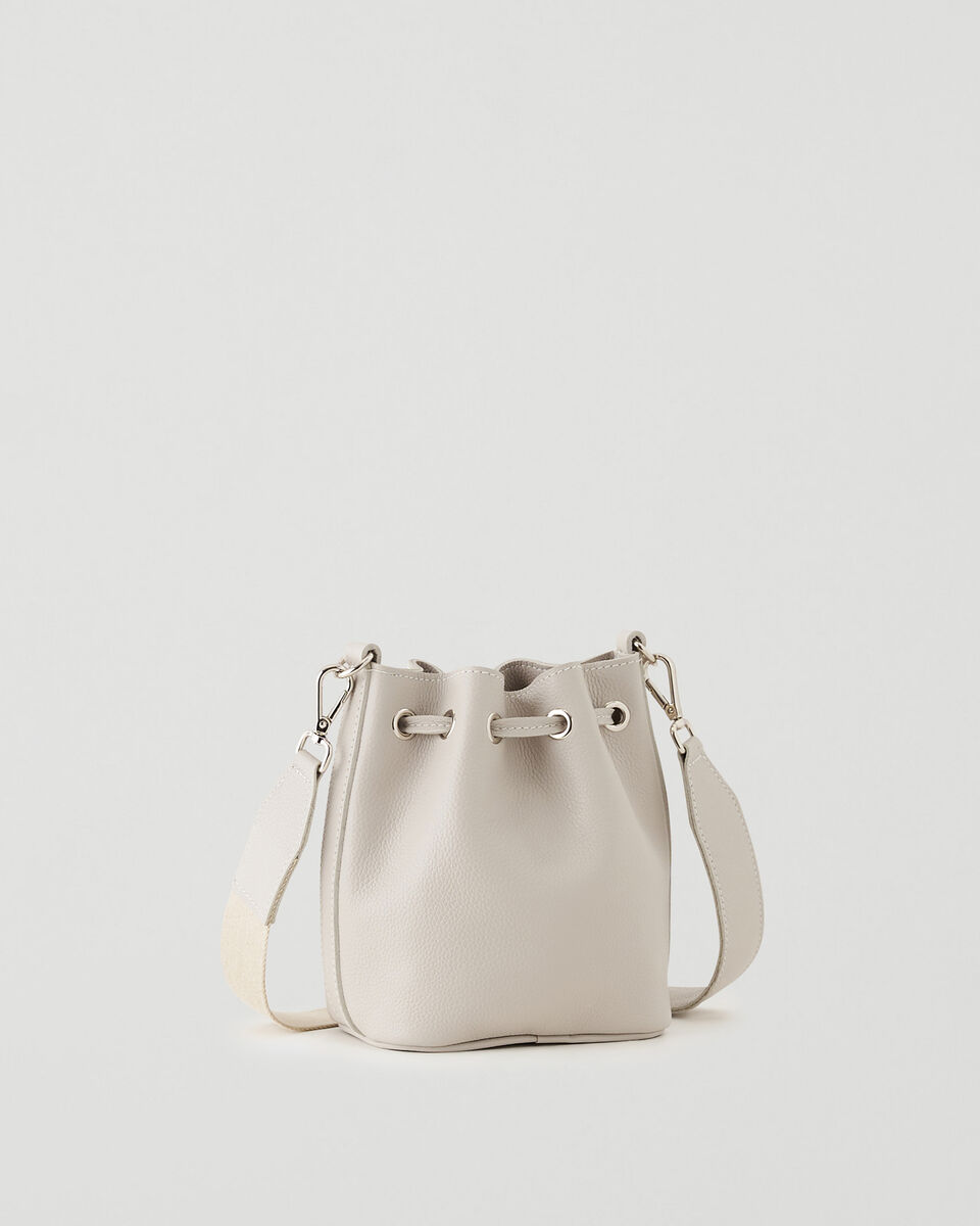 Mini sac seau en cuir Cervino