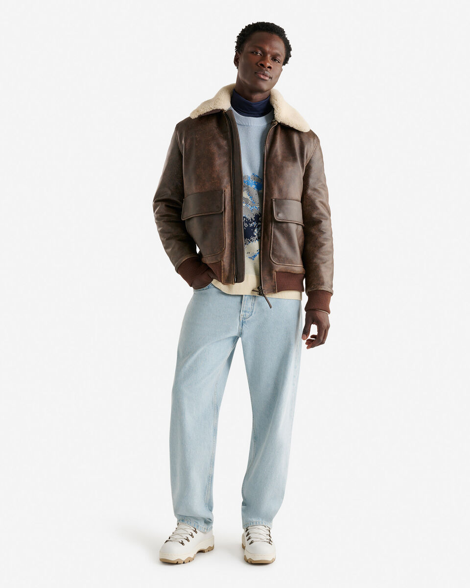 Leather Aviator Jacket