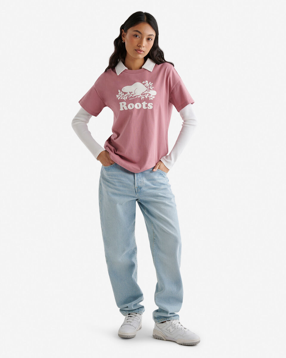 T-shirt décontracté en coton bio Cooper pour femme