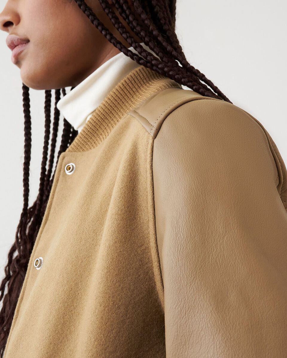 Womens A-line Varsity Jacket