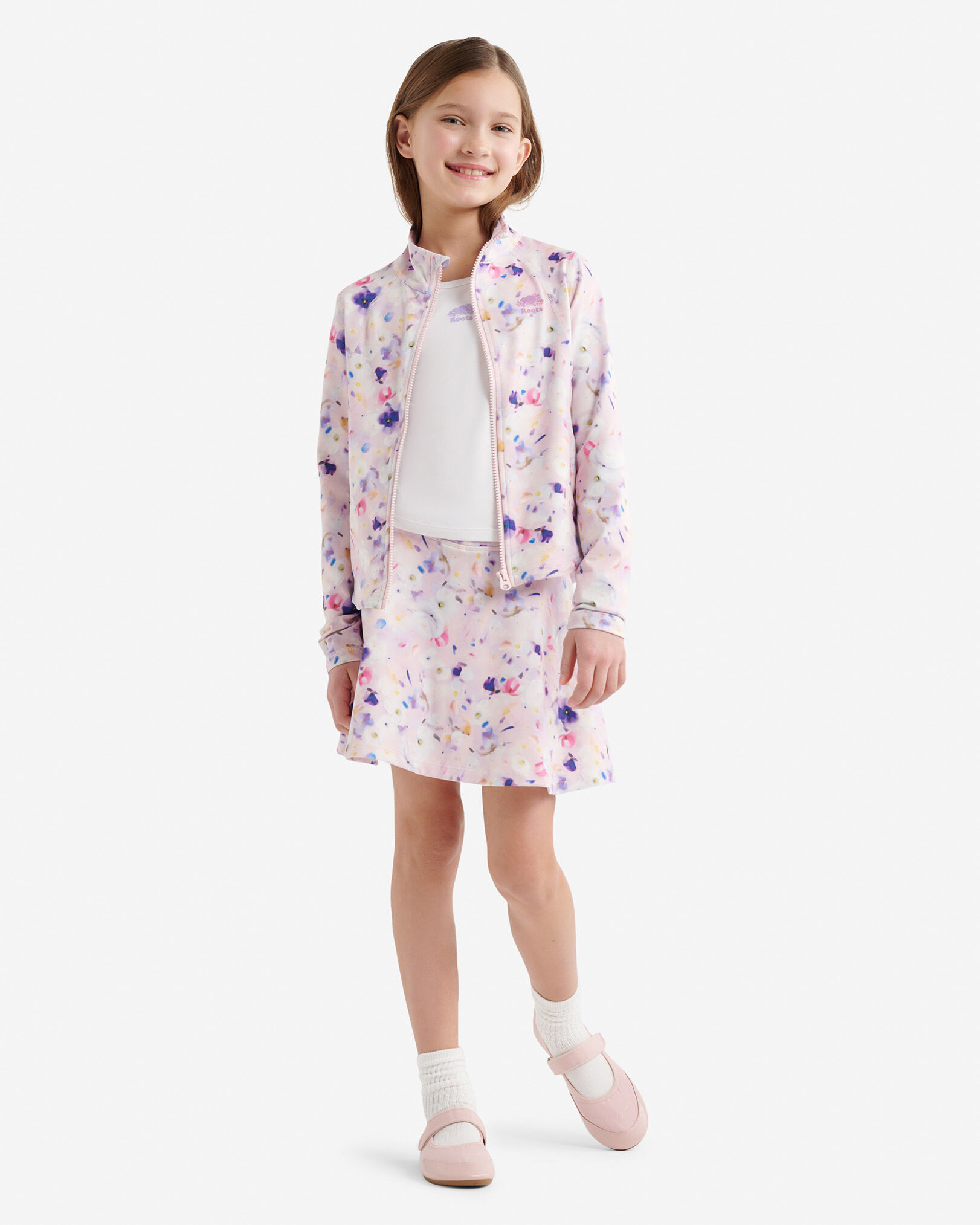 Blouson d’athlétisme sport ajusté pour filles