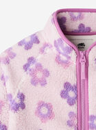 Blouson en mouton &agrave; motif floral pour filles