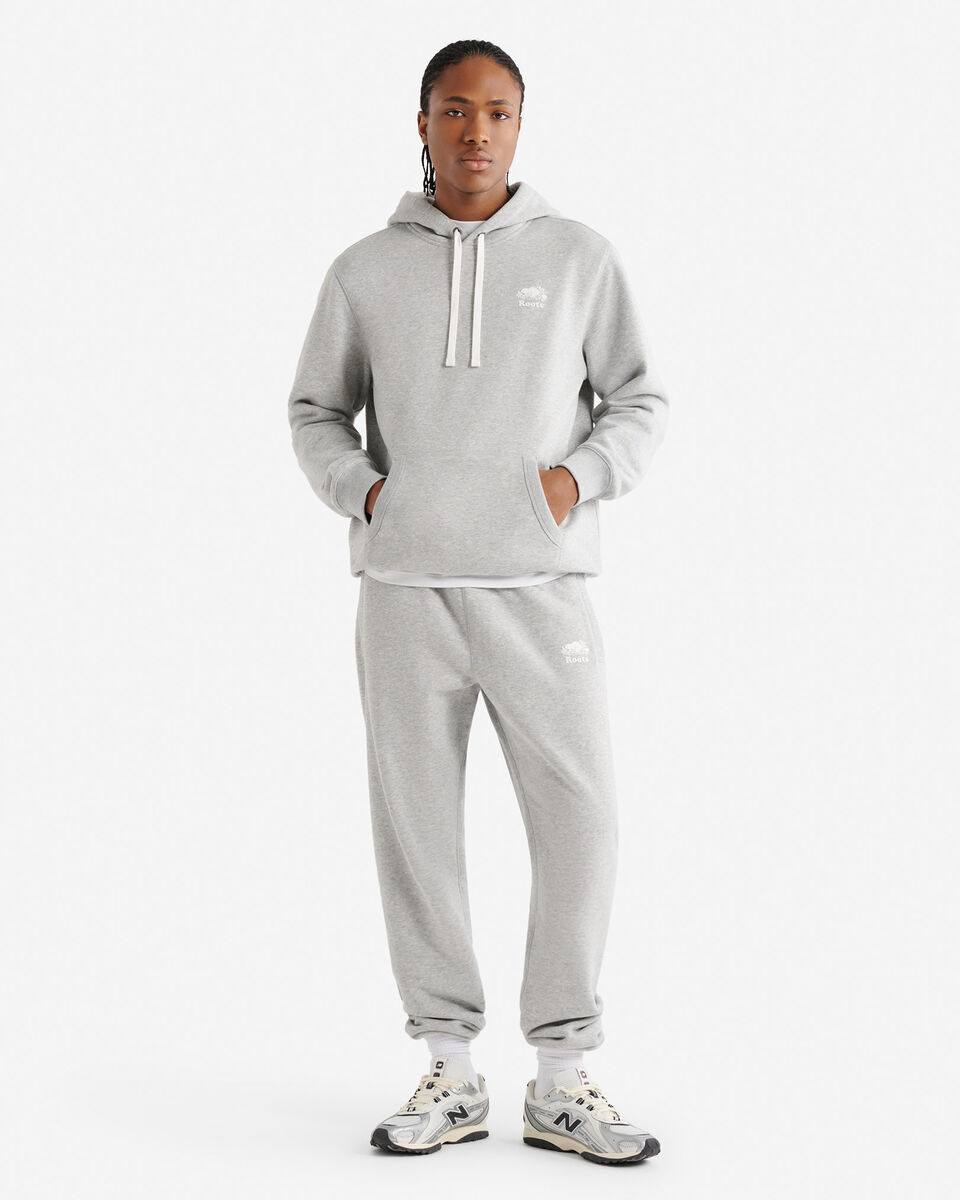 Chandail kangourou original &agrave; capuchon en jersey bouclette en coton bio