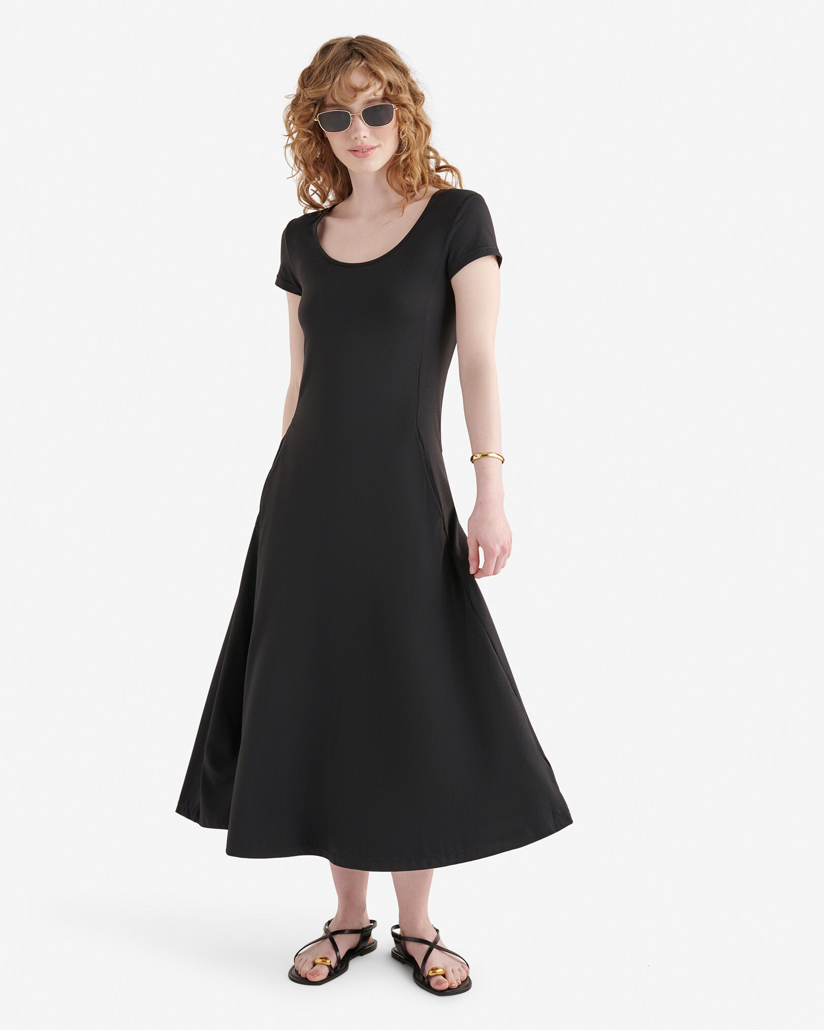Renew Knit Short Sleeve Midi Dress