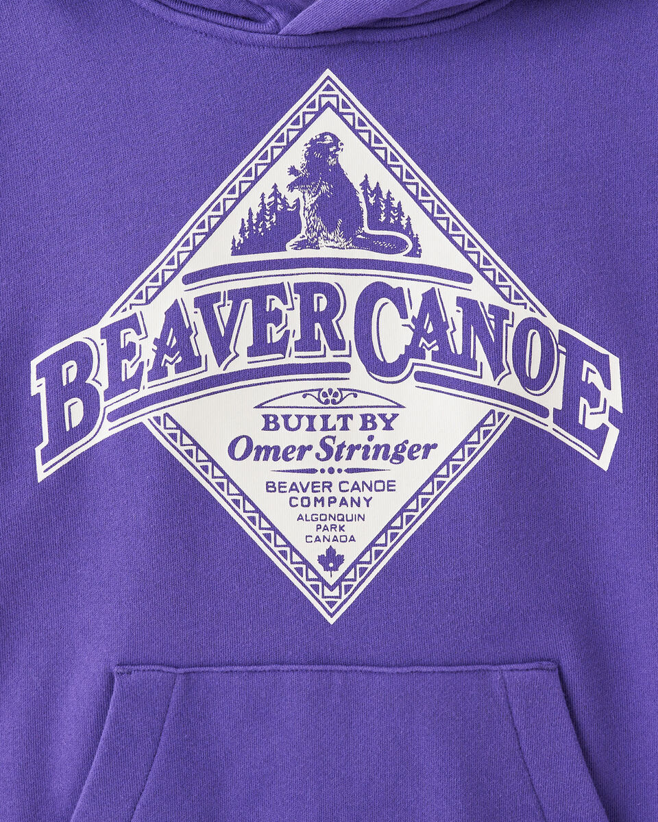 Chandail à capuchon décontracté Beaver Canoe pour enfants