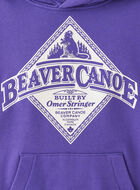 Chandail à capuchon décontracté Beaver Canoe pour enfants