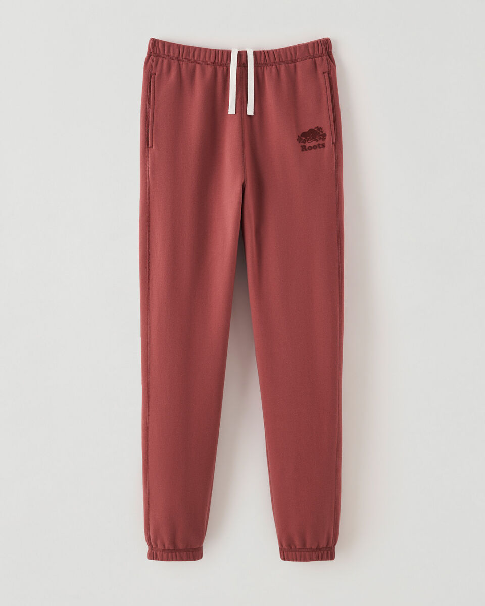 Pantalon en molleton de coton bio à taille haute Cooper