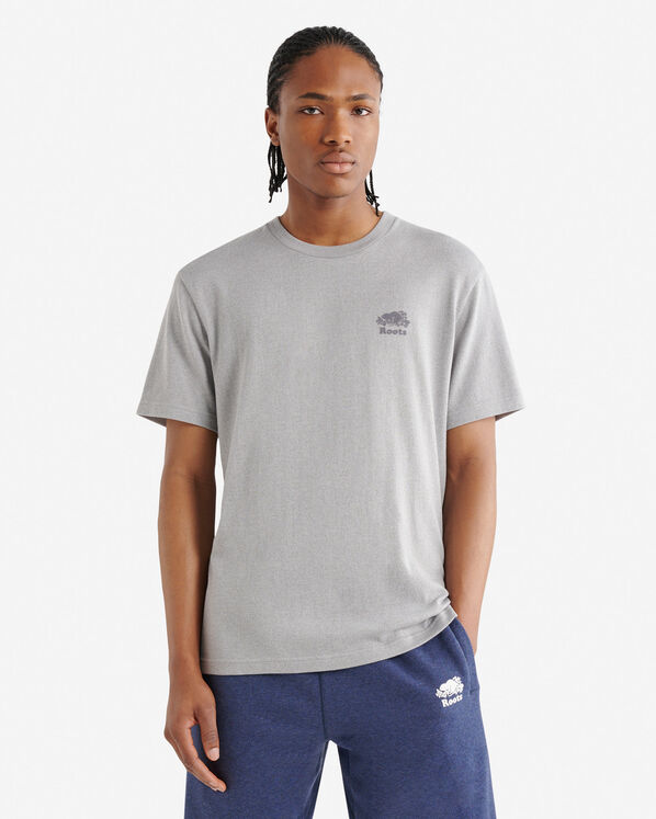 T-shirt poivr&eacute; en coton bio pour hommes