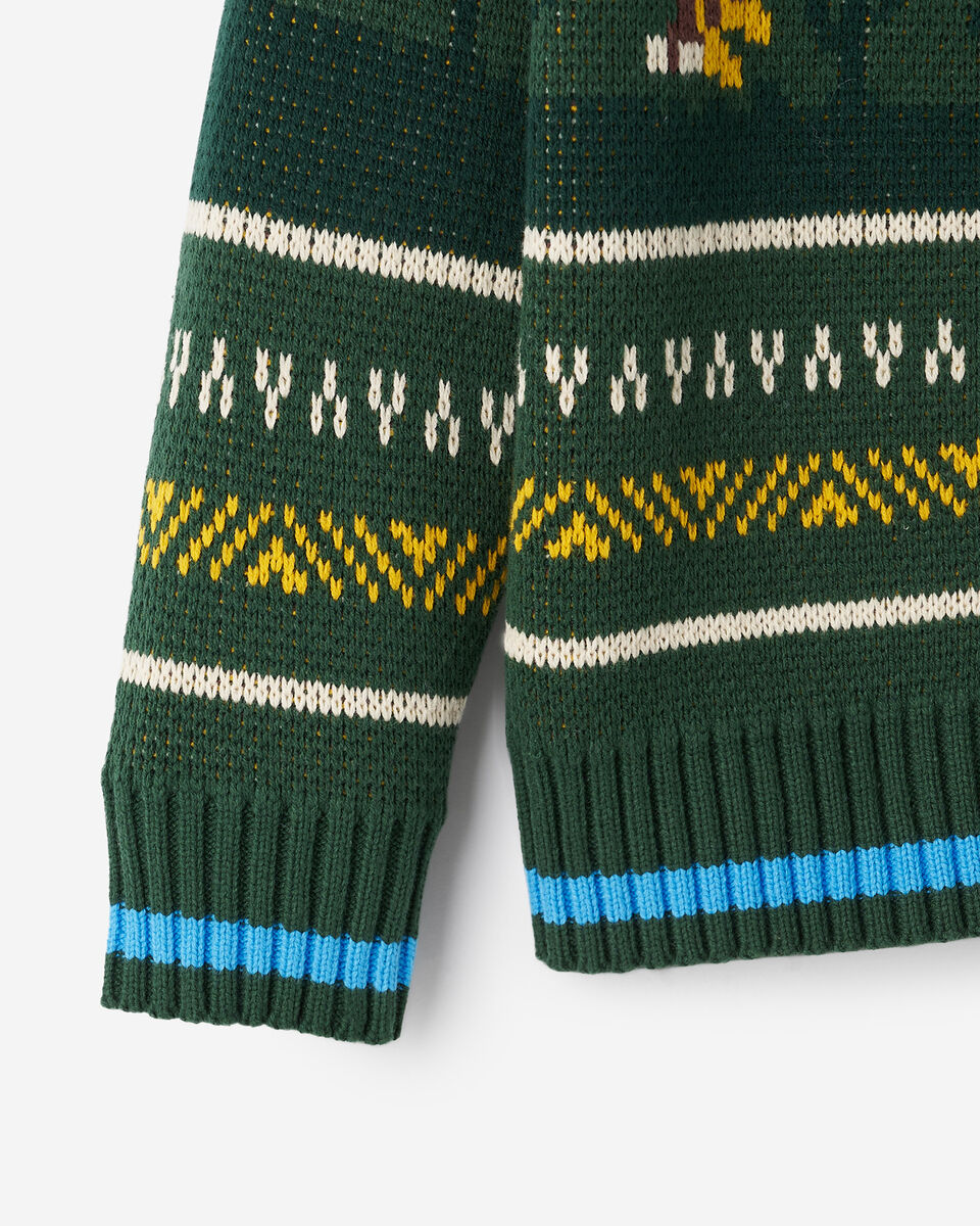 Cardigan châle Cabane Fairisle pour enfants