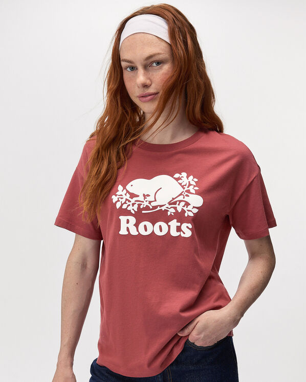 T-shirt d&eacute;contract&eacute; en coton bio Cooper pour femme
