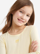 T-shirt sport &agrave; ourlet tulipe ajust&eacute; pour filles