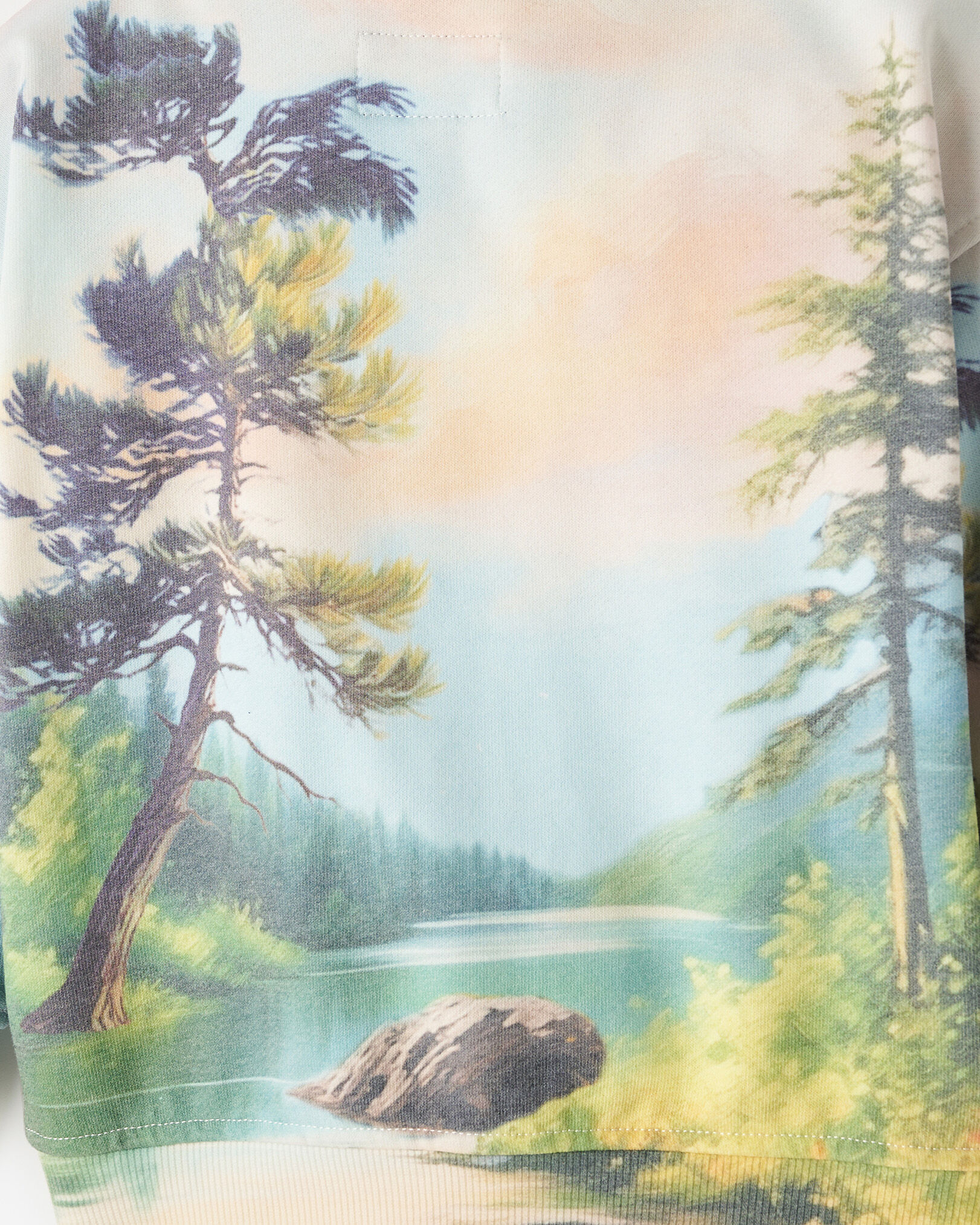 Toddler Beaver Canoe Landscape Hoodie