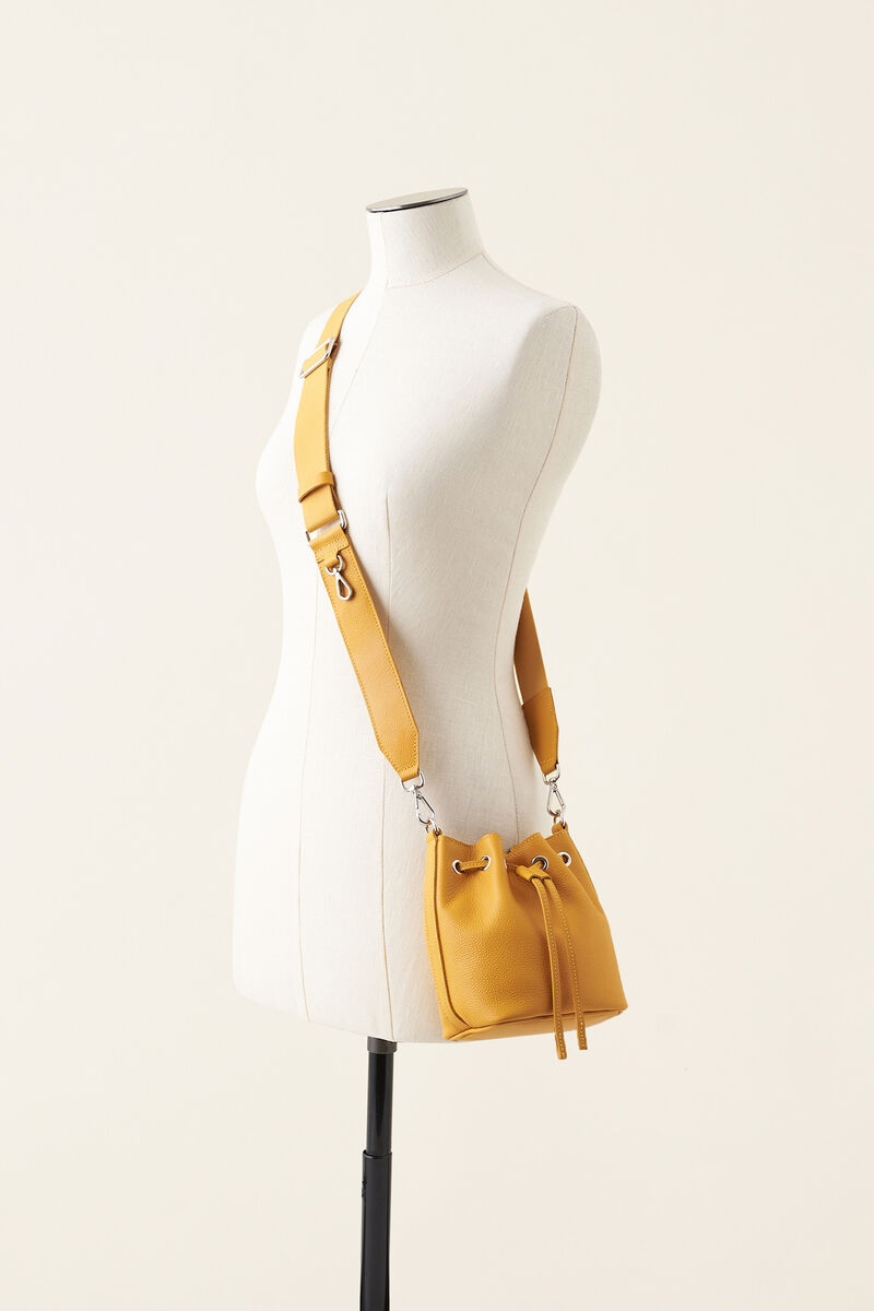 Mini sac seau en cuir Cervino