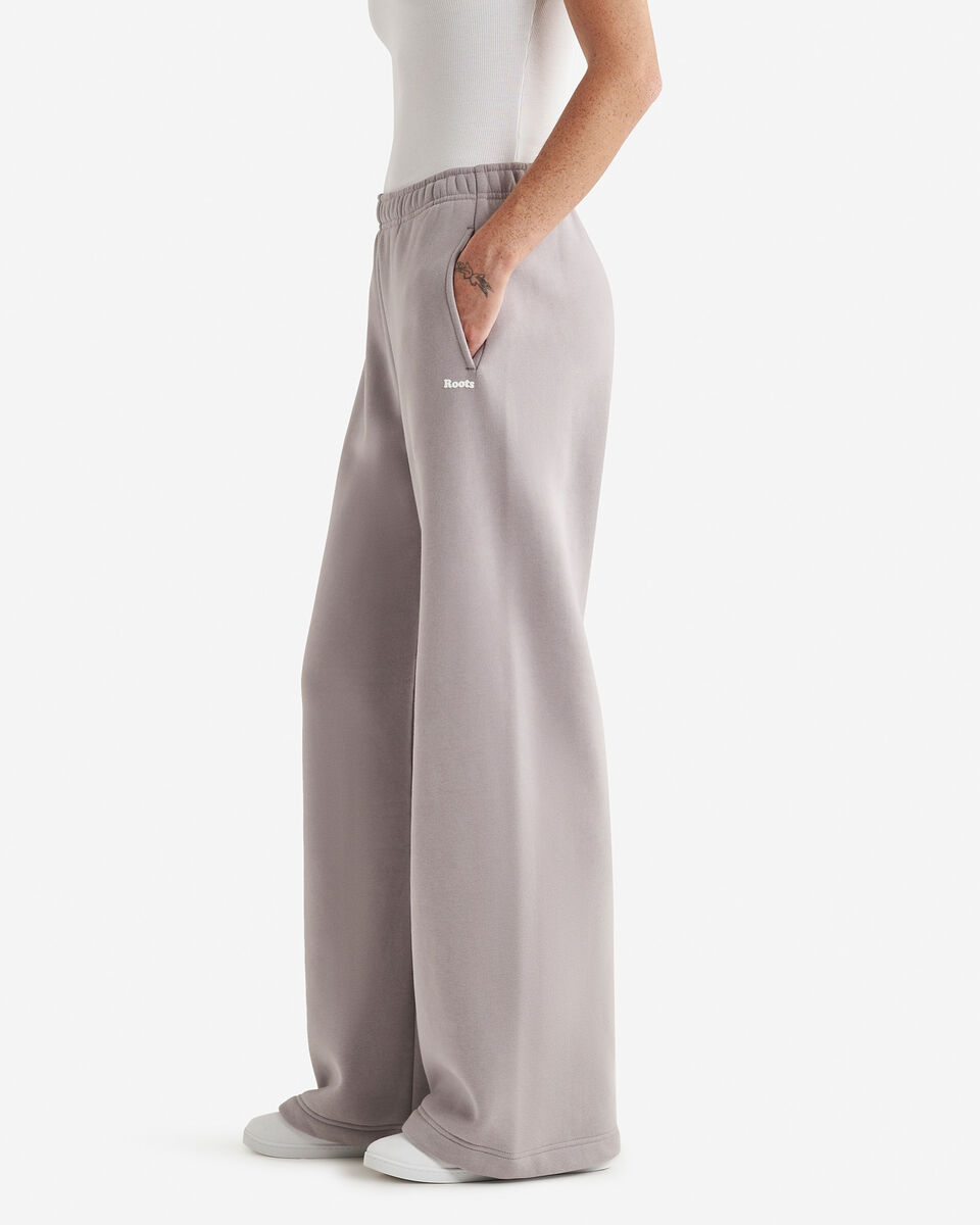 Pantalon en molleton nuage à jambe large