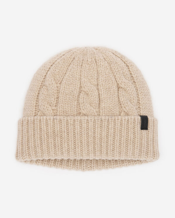 Tuque en laine à torsades Larkin