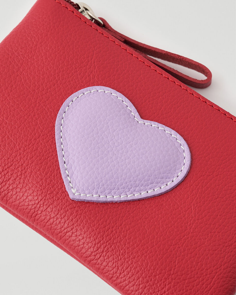 Heart Medium Zip Pouch Cervino