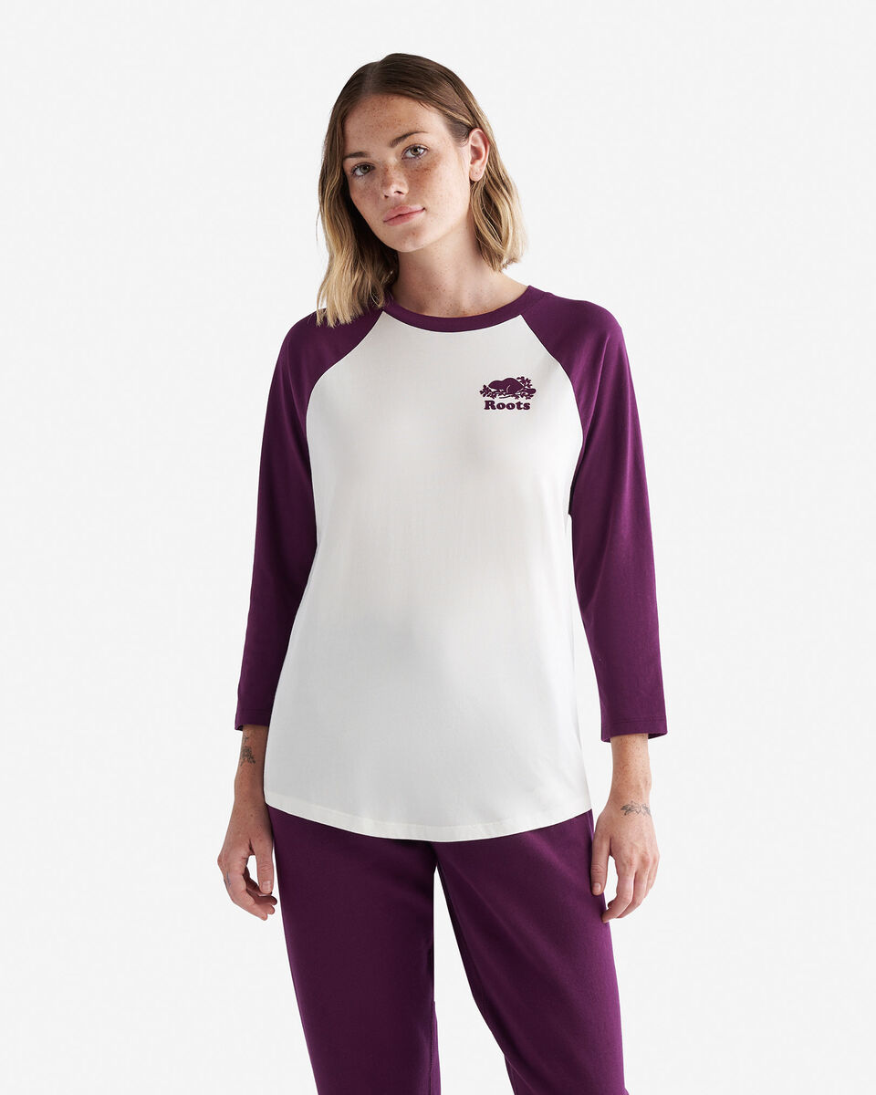 Womens Organic Cooper Baseball T-shirt
